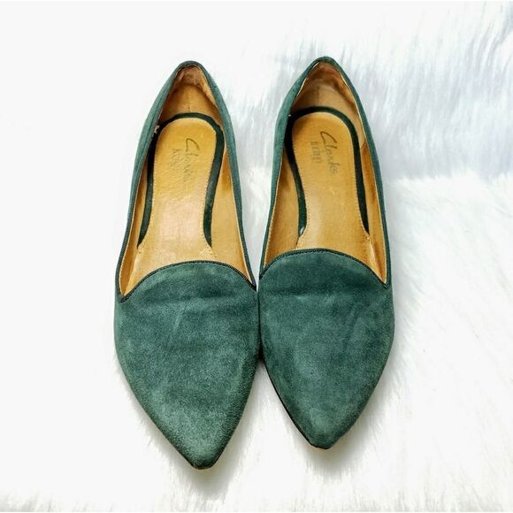 Clarks indigo suede flats - Picture 1 of 6